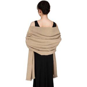 🆕 Women Tan Wedding Evening Dress Pashmina Shawl Winter Foulard Femme Wraps